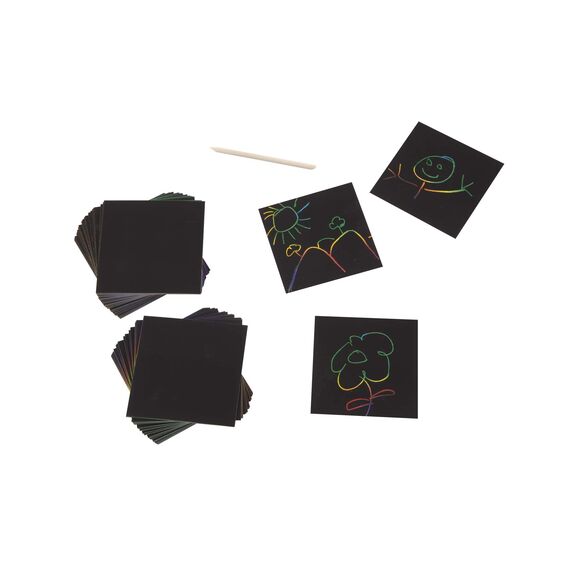 Scratch Art Box of Rainbow Mini Notes