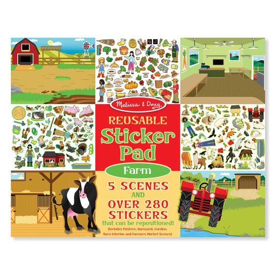 Reusable Sticker Pad - Farm