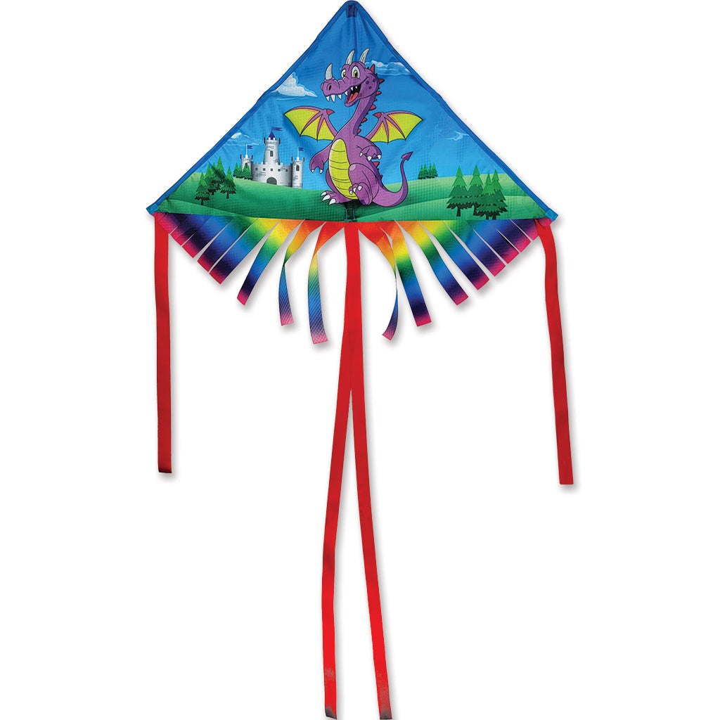 Purple Dragon 28" Fringe Delta Kite