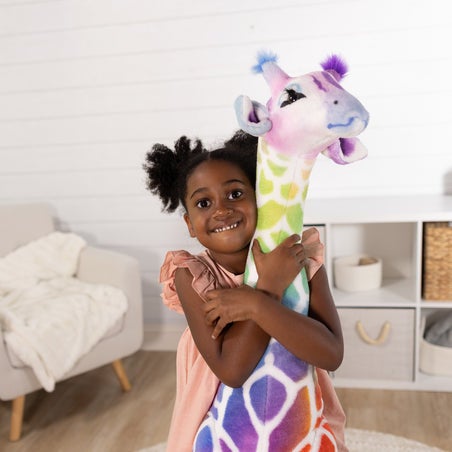 Rainbow giraffe stuffed animal online